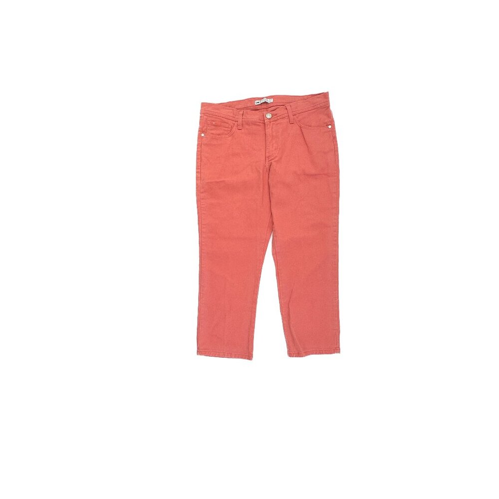 Lee Natural‎ Fit Just Below the waist capri Women's size 12 Salmon Orange Jeans